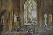 View of the interior of a church
